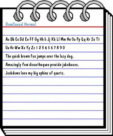 DomCasual Normal Font
