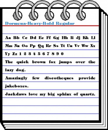 Dormeua-Heavy-Bold Regular Font