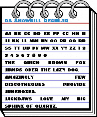 DS ShowBill Font