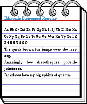 Edmunds Distressed Regular Font