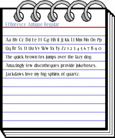 Effloresce Antique Regular Font