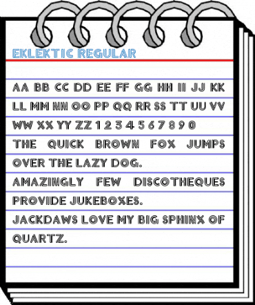Eklektic Regular Font