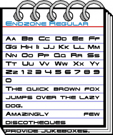 Endzone Regular Font