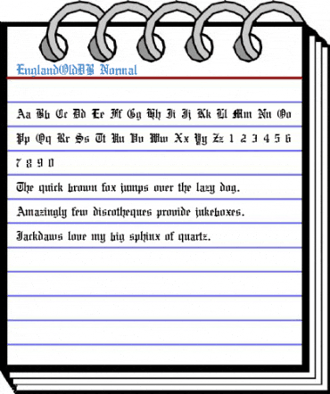 EnglandOldDB Normal Font
