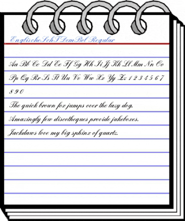 EnglischeSchTDemBol Regular Font