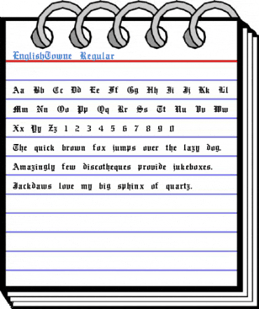 EnglishTowne Regular Font