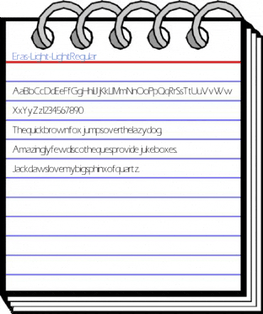 Eras-Light-Light Regular Font