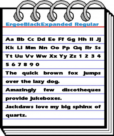 ErgoeBlackExpanded Regular Font