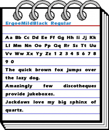 ErgoeMildBlack Regular Font