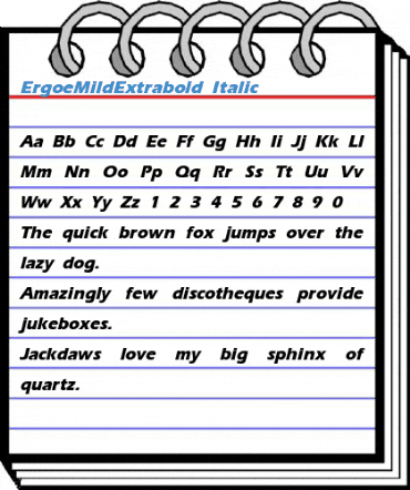 ErgoeMildExtrabold Font