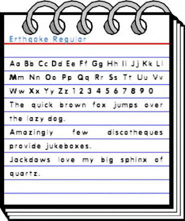 Erthqake Regular Font