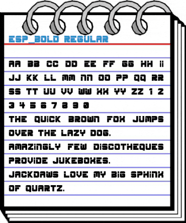 ESP_Bold Regular Font