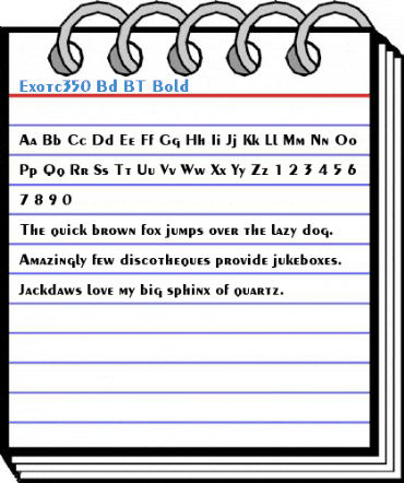 Exotc350 Bd BT Bold Font