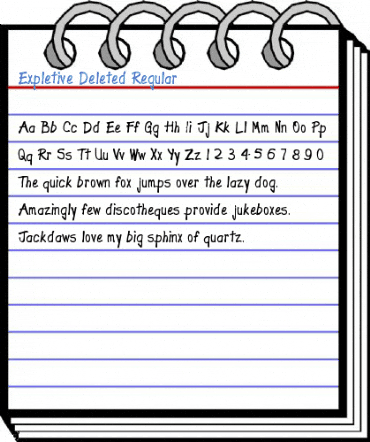 Expletive Deleted Regular Font