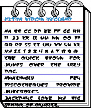 Extra virgin Regular Font