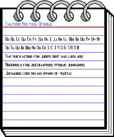 Extreme Refresh Original Font