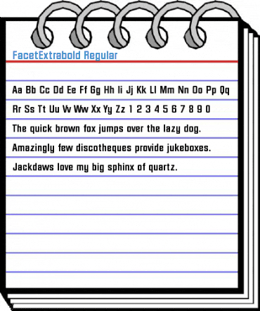 FacetExtrabold Regular Font