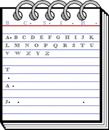 Bodoni Classic Shadow Initials Regular Font