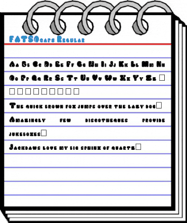 FATSOcaps Regular Font
