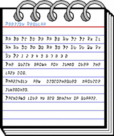 Feetish Regular Font