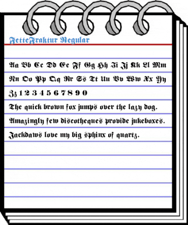 FetteFraktur Regular Font