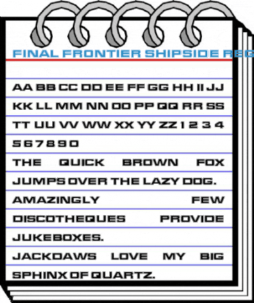 Final Frontier Shipside Regular Font