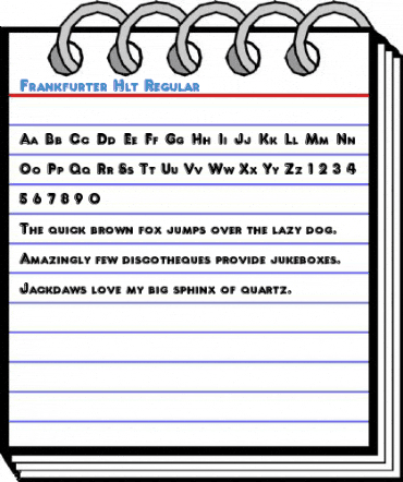 Frankfurter Hlt Regular Font