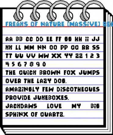 Freaks of Nature [massive] Regular Font