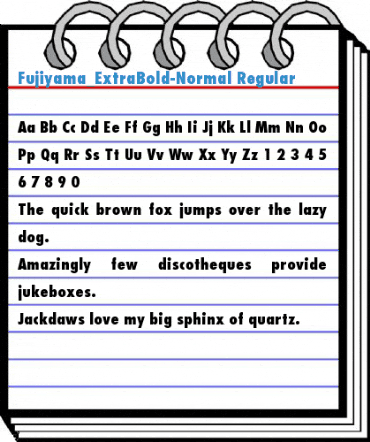 Fujiyama_ExtraBold-Normal Font