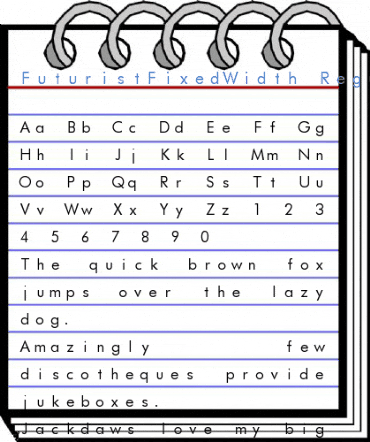 FuturistFixedWidth Regular Font