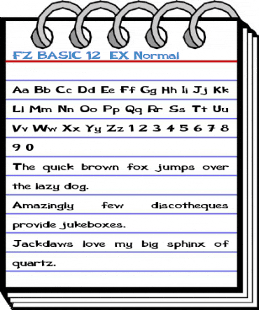 FZ BASIC 12 EX Normal Font