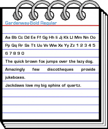 Gardenway-Bold Regular Font