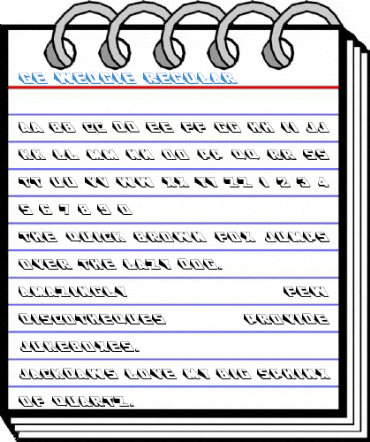 GE Wedgie Regular Font