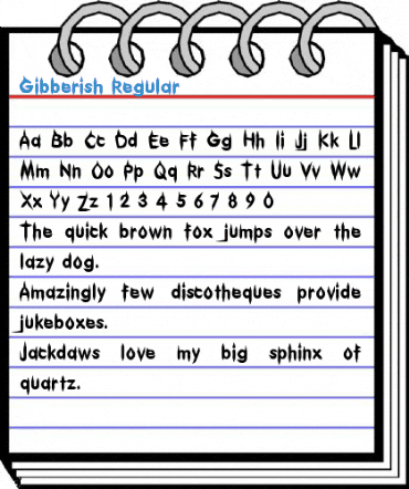 Gibberish Regular Font
