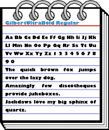 GilbertUltraBold Regular Font