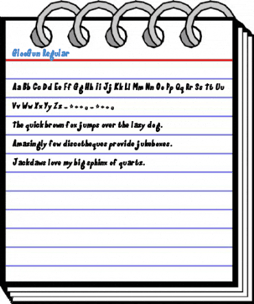 GlooGun Regular Font