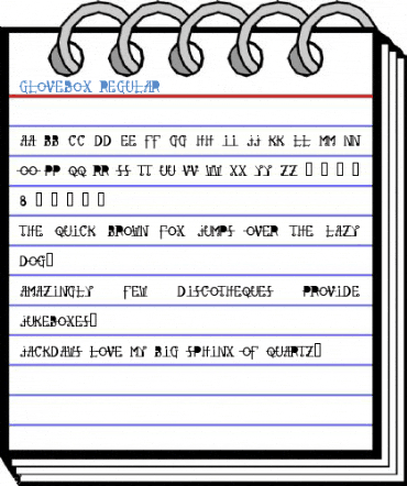 Glovebox Regular Font