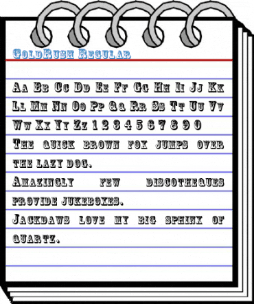GoldRush Regular Font