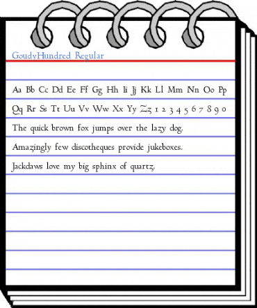 GoudyHundred Regular Font