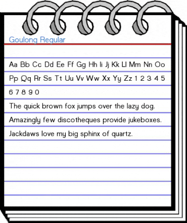 Goulong Regular Font