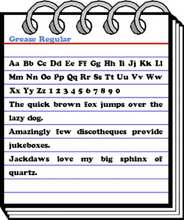 Grease Regular Font