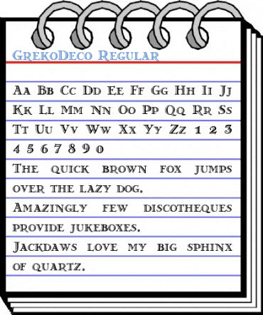 GrekoDeco Regular Font