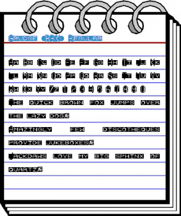 Grudge (BRK) Regular Font