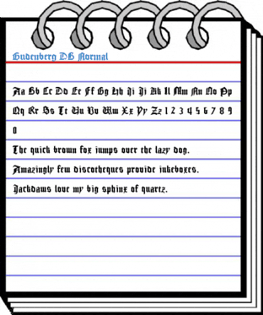 Gudenberg DB Normal Font