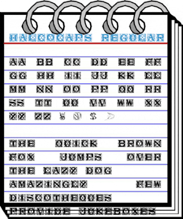 HalcoCaps Regular Font