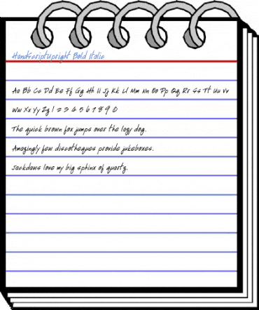 HandScriptUpright Font