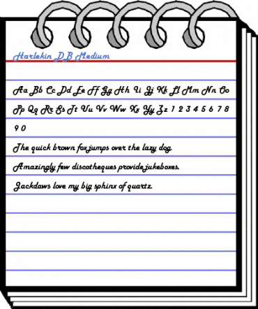 Harlekin DB Medium Font