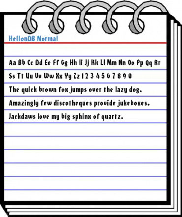 HeilonDB Normal Font
