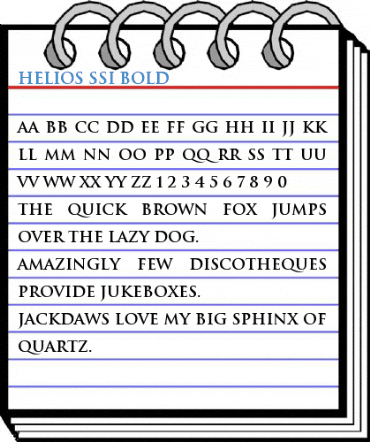 Helios SSi Bold Font