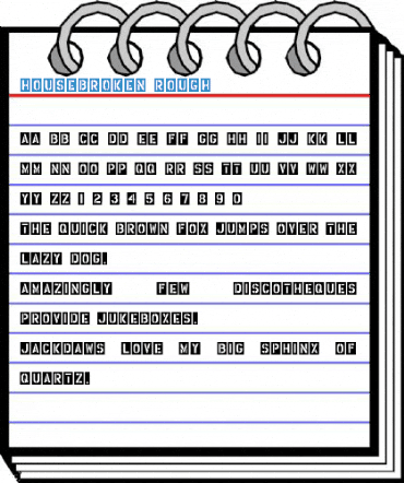 HouseBroken Rough Font